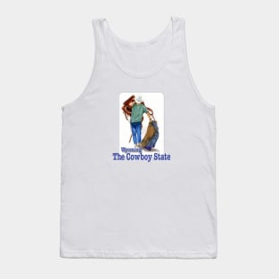 Wyoming, The Cowboy State Tank Top